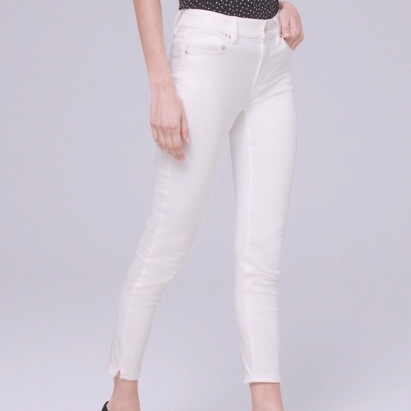 WHBM White Skinny Crop Stretch Jeans | Size 2L - Picture 2 of 9